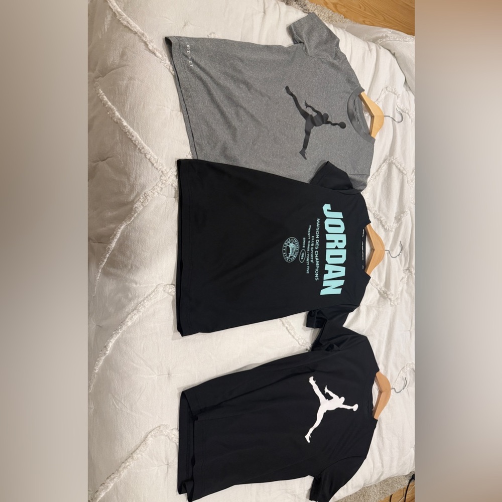 Jordan T-Shirt Trio - Black and Gray